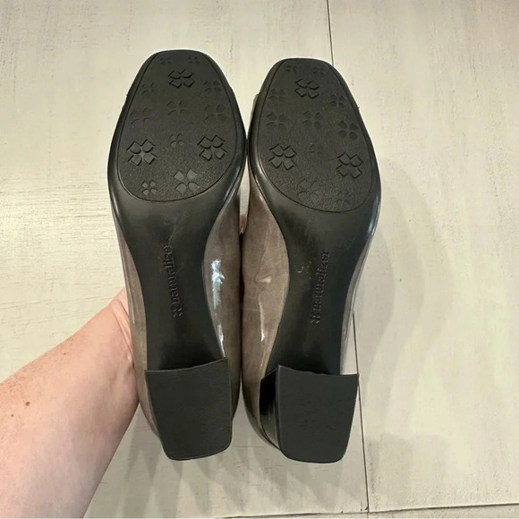 Naturalizer N5 Comfort Xavier Black Buckle Top Block Heel Shoes Size 8 1/2 GUC - Picture 9 of 9